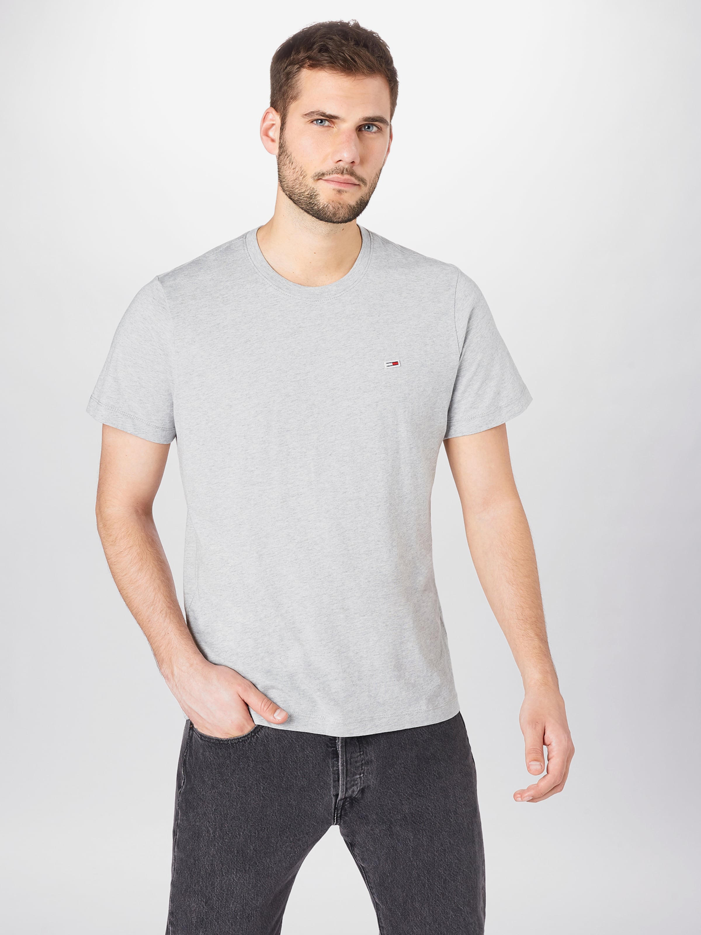 Männer Shirts Tommy Jeans T-Shirt in Hellgrau - SK78957