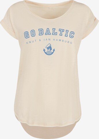 F4NT4STIC Shirt 'Go Baltic' in Beige: voorkant