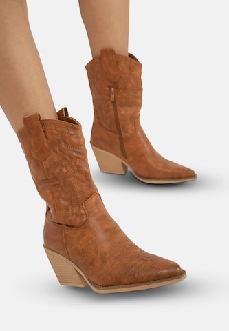 Salinyang Cowboylaarzen in Bruin