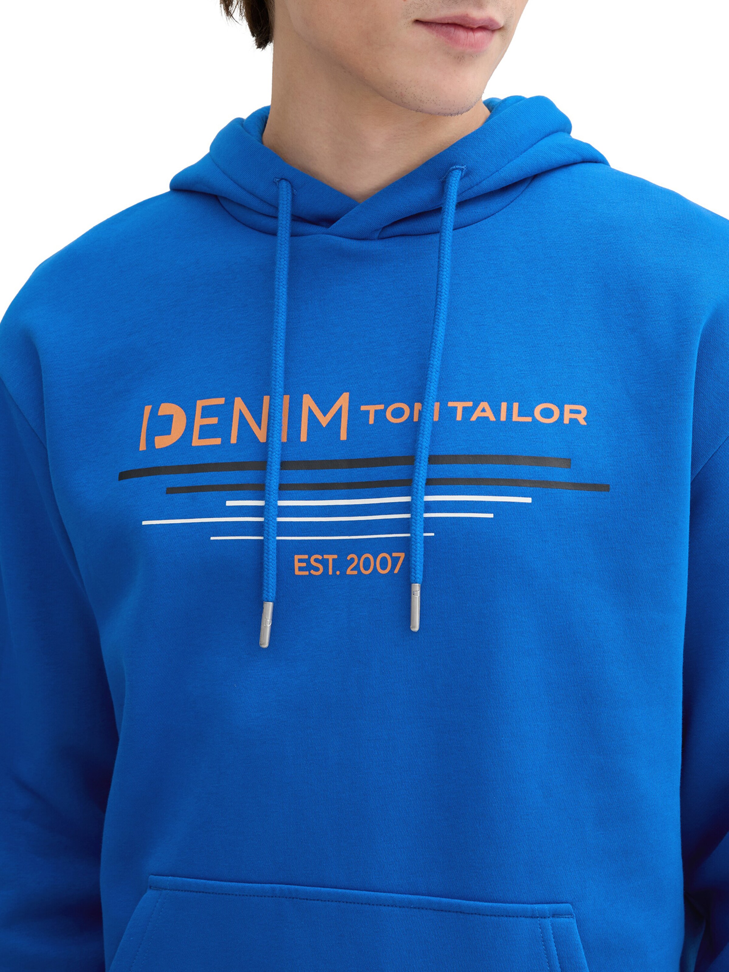 TOM TAILOR DENIM Mikina - Modrá