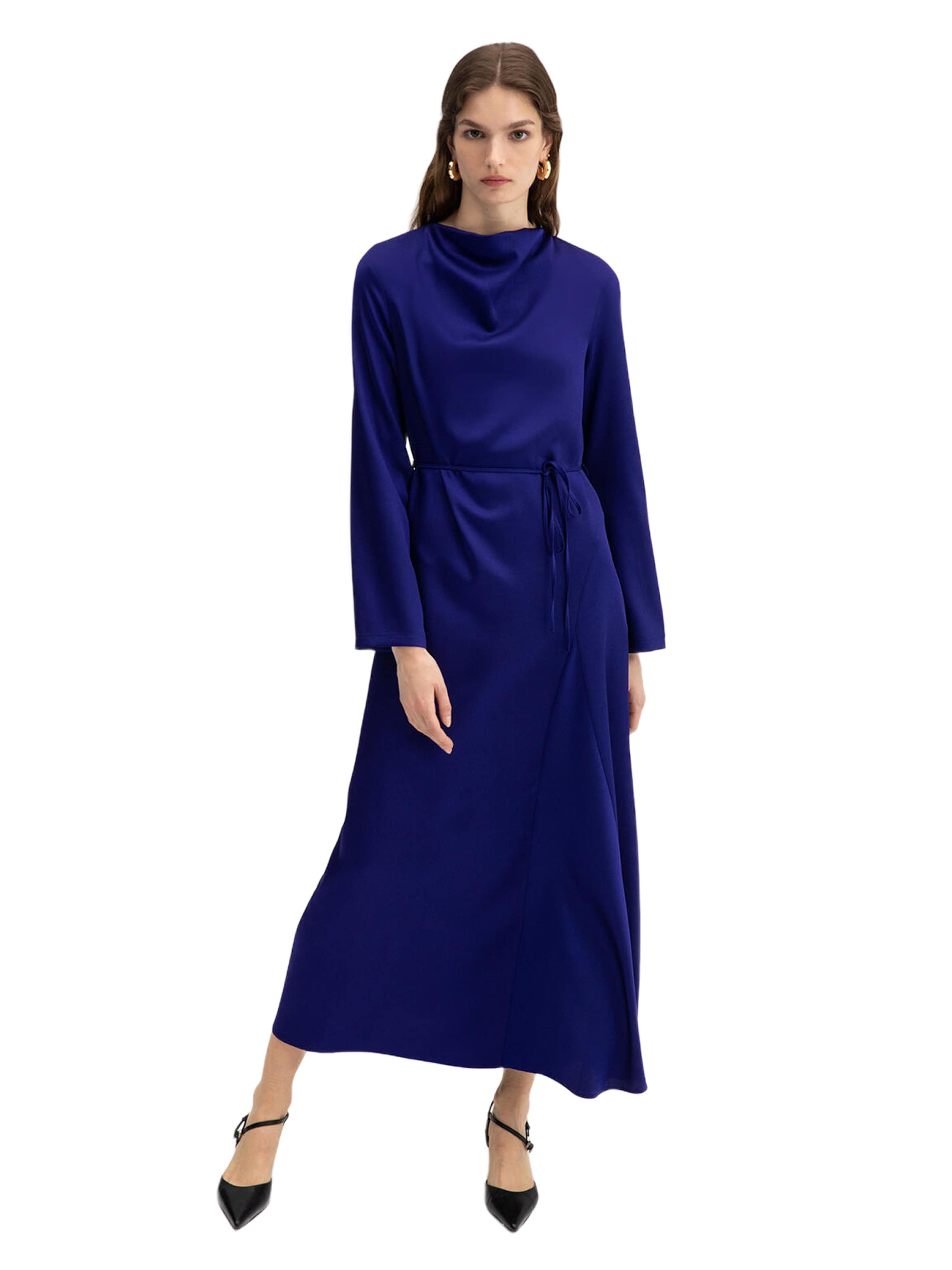 Touche Prive Avondjurk in Blauw: voorkant