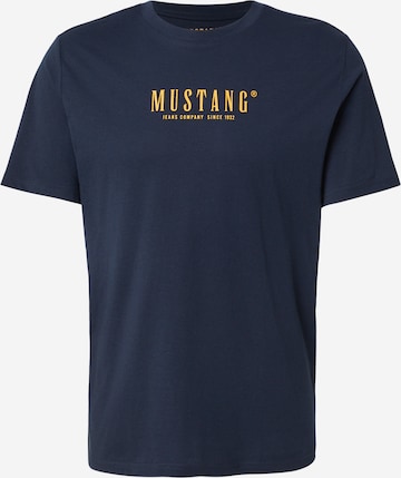 mėlyna MUSTANG Marškinėliai 'Austin': priekis