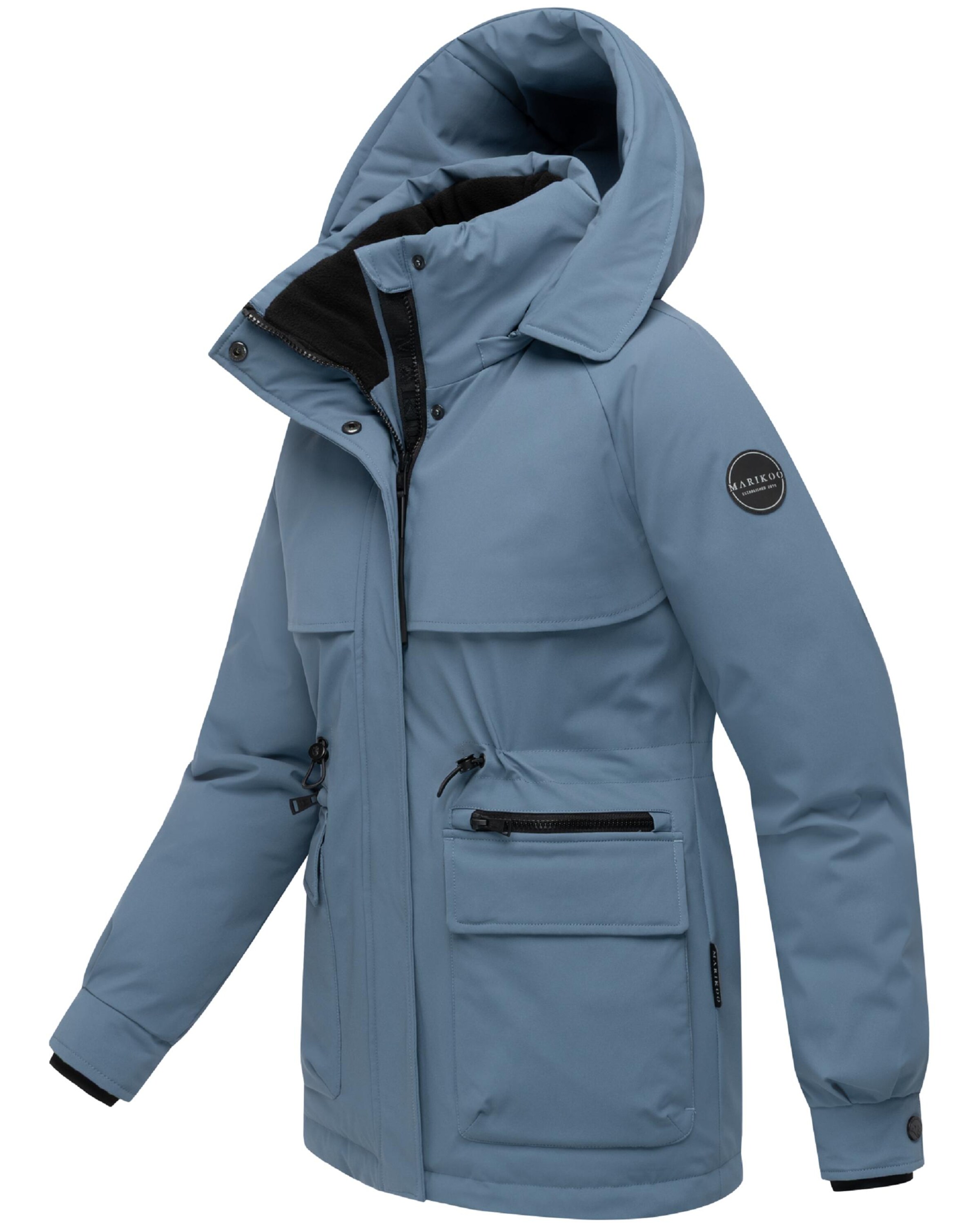 MARIKOO Pitkä talvitakki 'Shigaraa XVI' värissä sininen