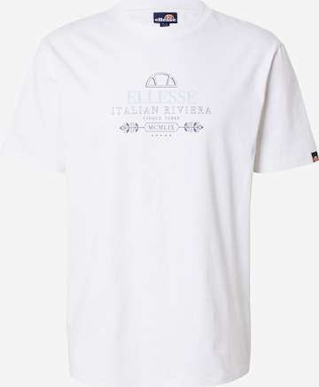 balta ELLESSE Marškinėliai 'RIVERANI': priekis