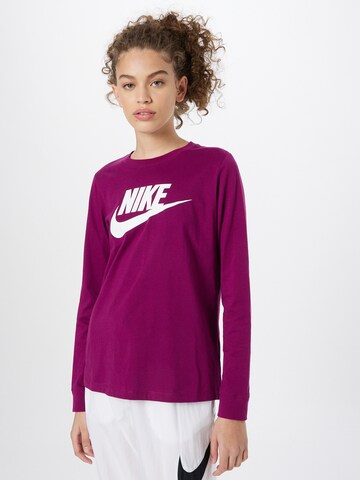 Nike Sportswear Тениска в червено: отпред