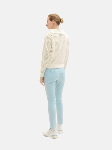 Coupe slim Pantalon TOM TAILOR en bleu