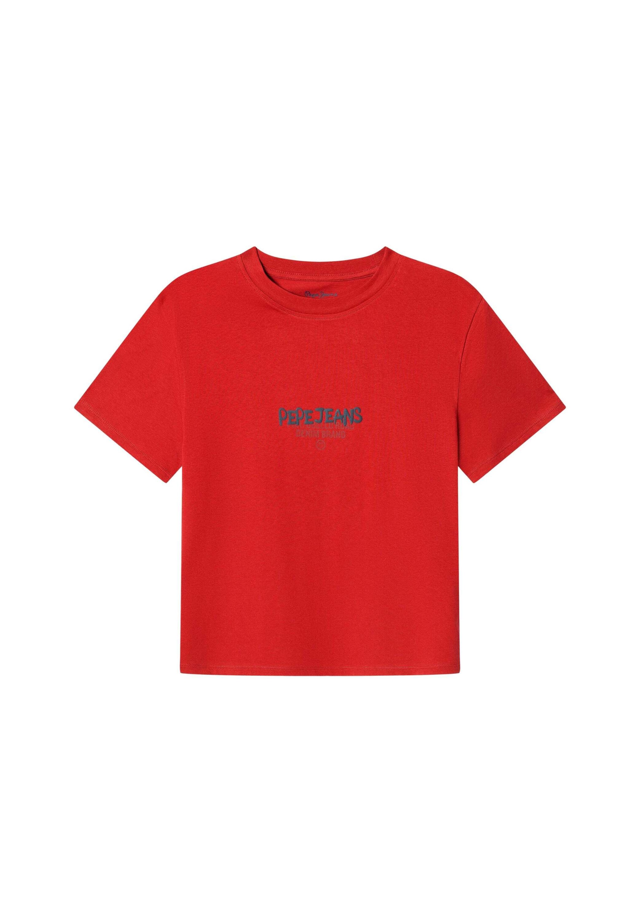 Pepe Jeans T-Shirt 'OSCARS' in Rot: Vorderseite