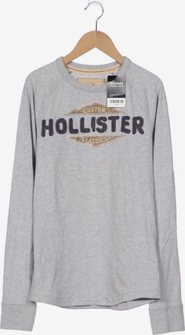 HOLLISTER Sweatshirt & Zip-Up Hoodie in M in Grey: front