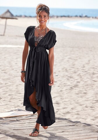 juoda LASCANA Paplūdimio suknelė