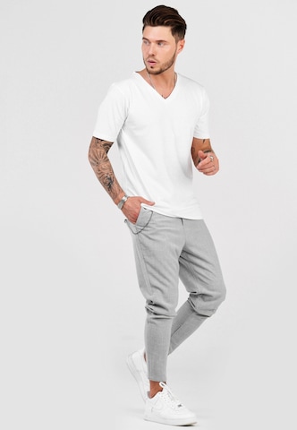 behype Regular Chino Pants 'B-KAY' in Grey