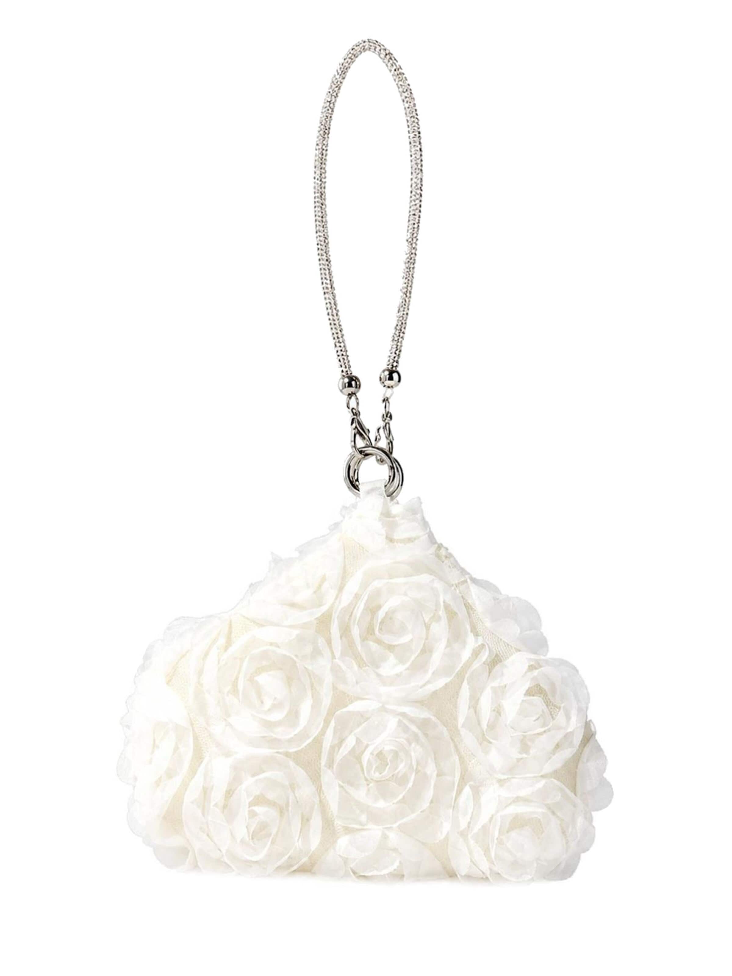 Tomshop24-7 Handbag 'Brauttasche Roos' in White: front
