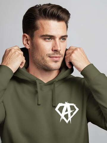 Neverless Sweatshirt 'Anarchy Gym' in Green