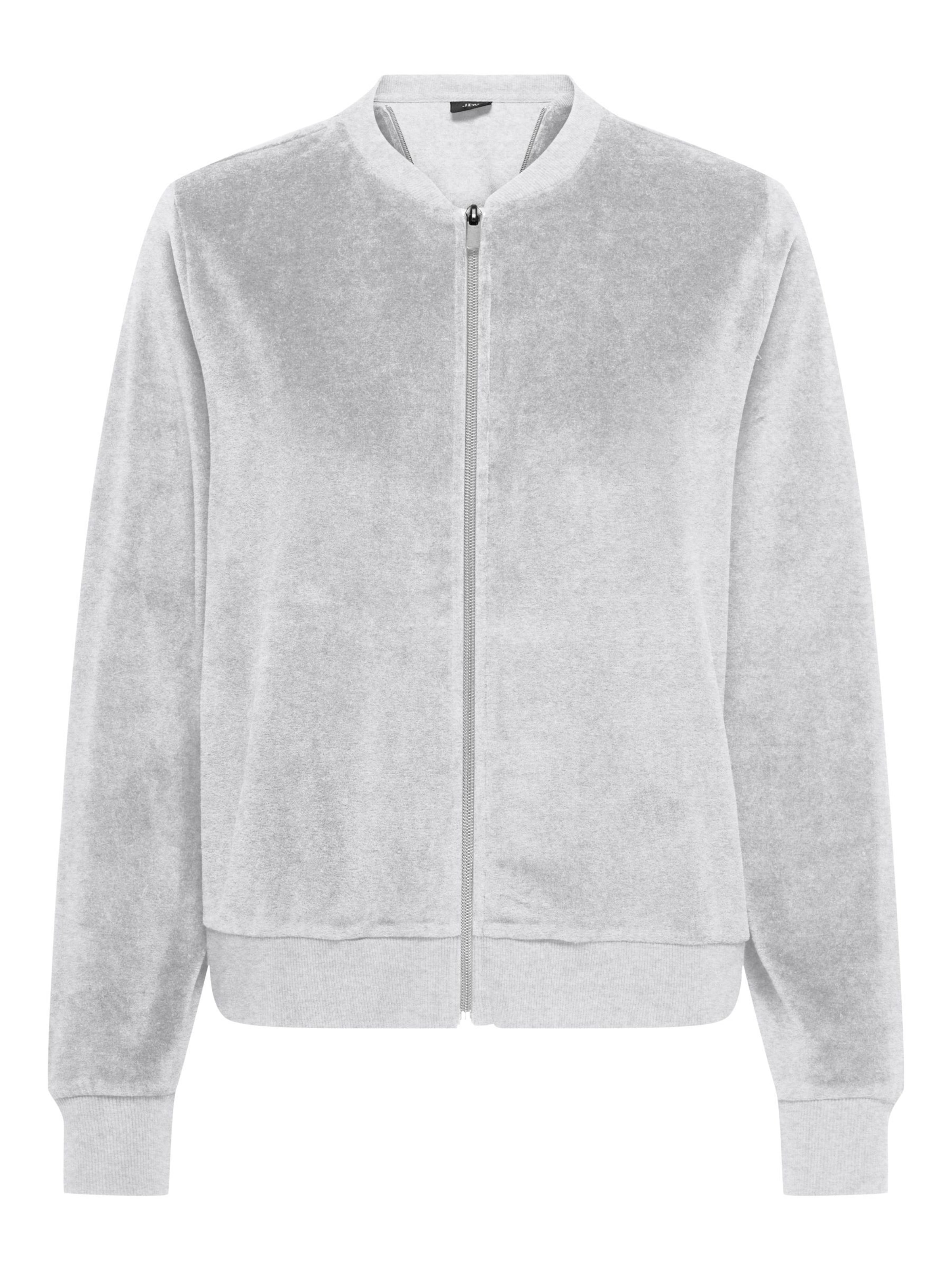 JDY Sweatvest 'JDYVIDA' in Grijs: voorkant