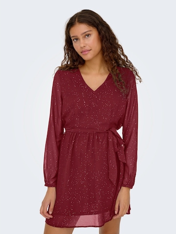 Robe 'ONLSTAR' ONLY en rouge : devant