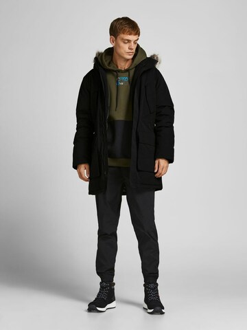 JACK & JONES Parka zimowa w kolorze czarny