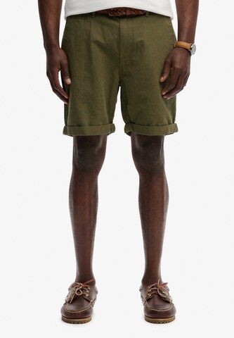 Regular Pantalon chino Superdry & Co en vert : devant