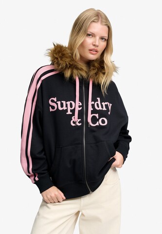 Superdry & Co Sweatvest in Blauw: voorkant