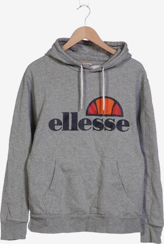 ELLESSE Sweatshirt & Zip-Up Hoodie in XL in Grey: front
