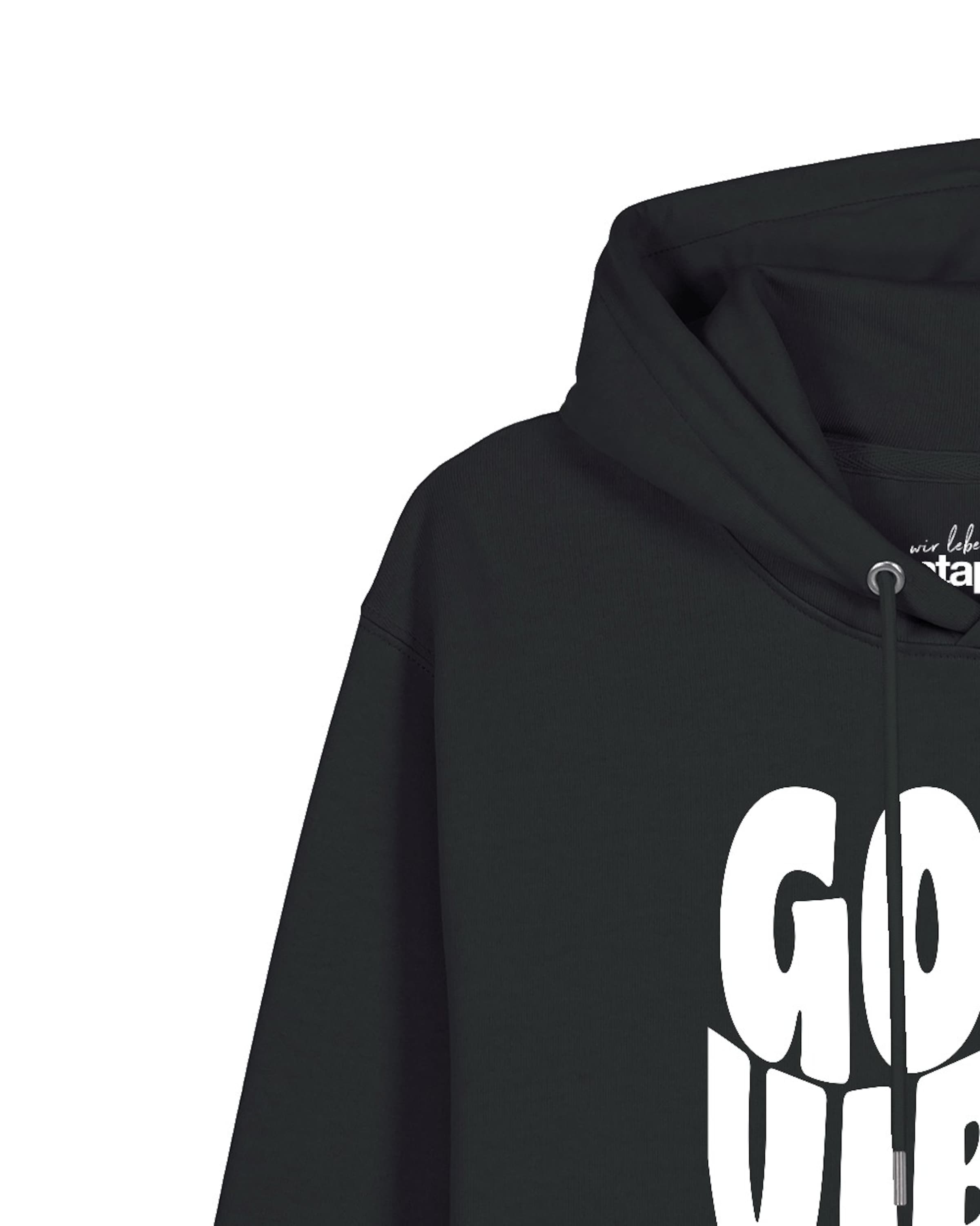 Sweat-shirt ' Good vibes only ' Watapparel en noir
