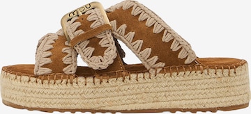 Mule MOU en marron : devant