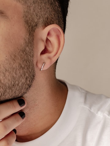 Hey Happiness Earring 'Oval Hoop' in Silver
