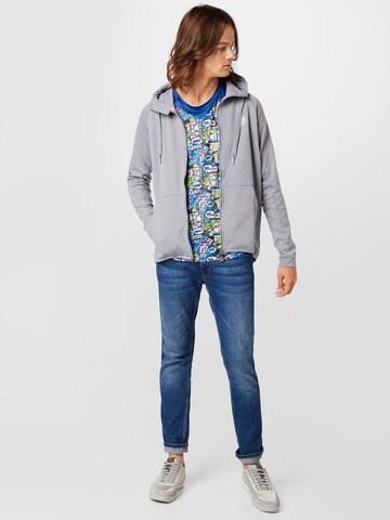 BIDI BADU Athletic Zip-Up Hoodie in Grey