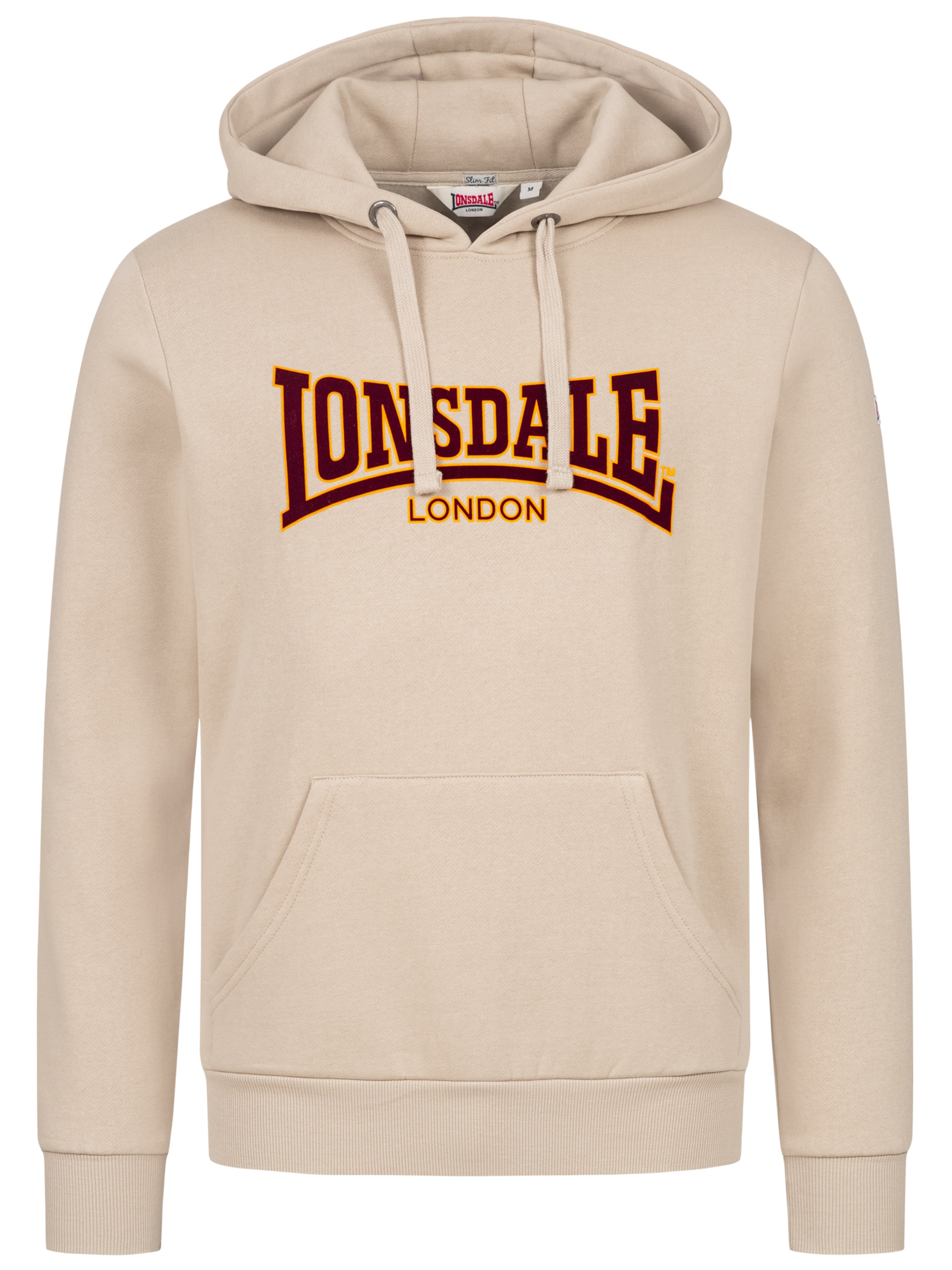 LONSDALE Μπλούζα φούτερ 'Classic' σε μπεζ: μπροστά