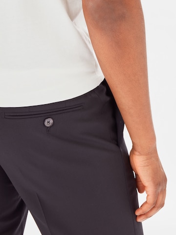 JOOP! Regular Trousers with creases 'Blayr' in Black