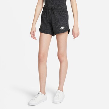 Regular Pantaloni de la Nike Sportswear pe negru: față