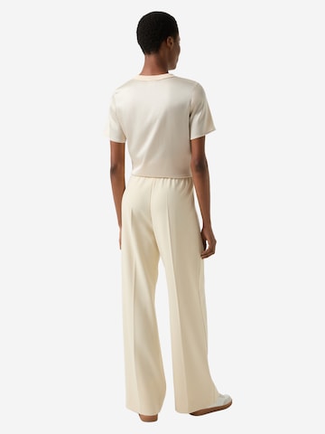 BOGNER Loose fit Trousers with creases 'Ilvy' in Beige