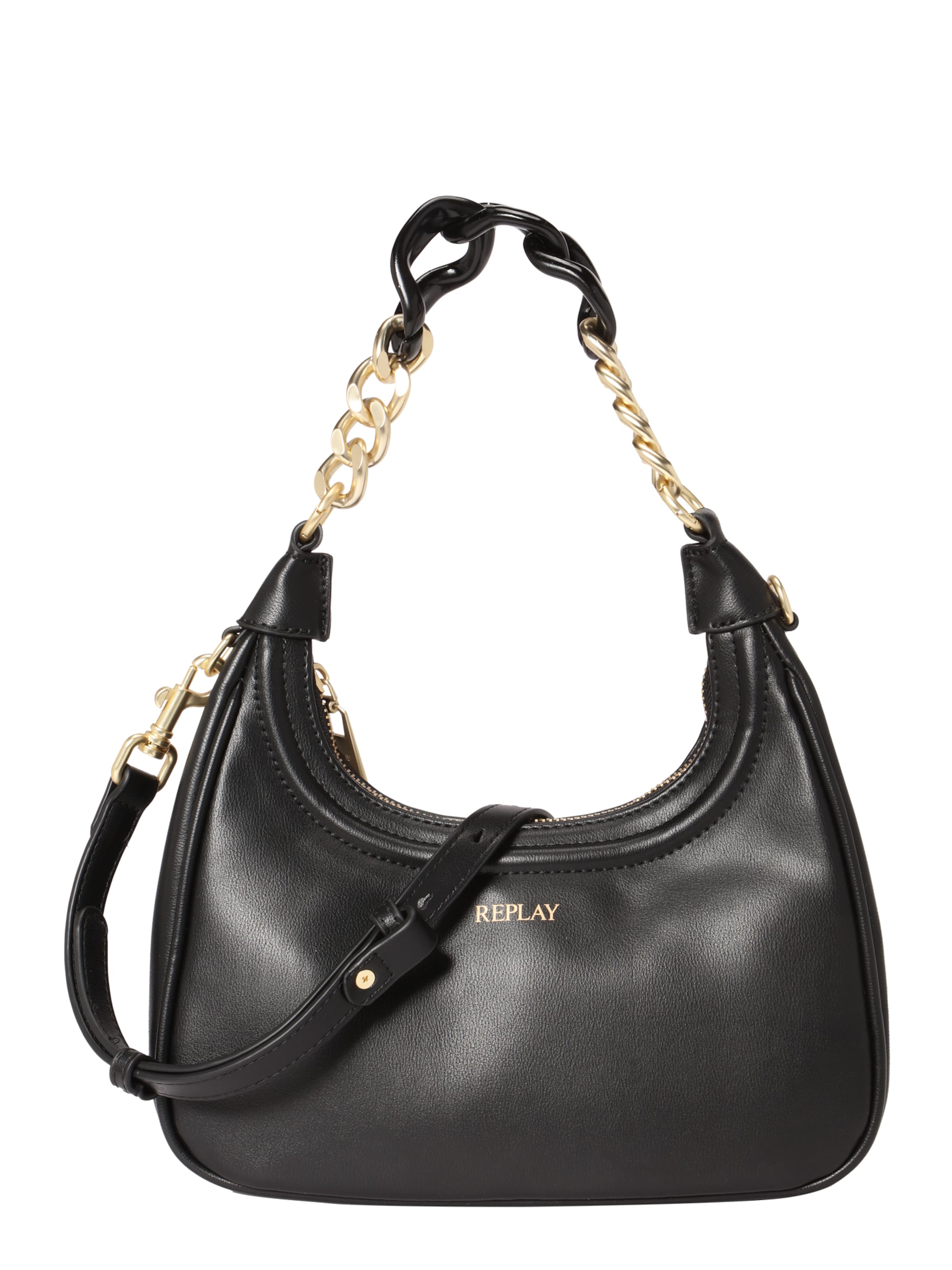Borsa a spalla di REPLAY in nero: frontale