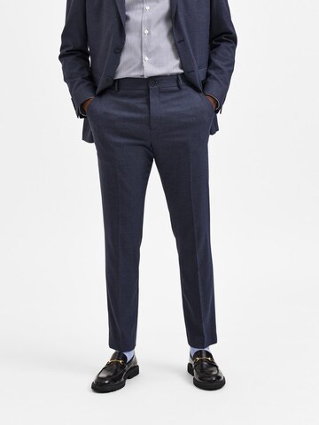 SELECTED HOMME Pleated Pants 'Logan' in Blue: front