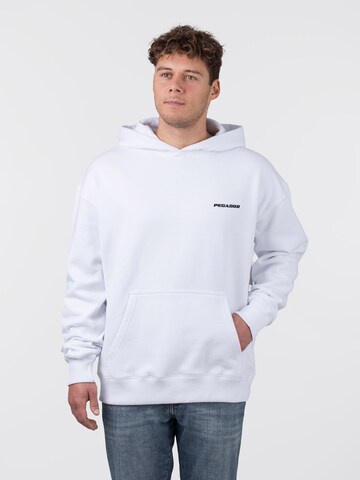 Pegador Sweatshirt i vit: framsida