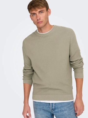 Only & Sons Pullover i beige