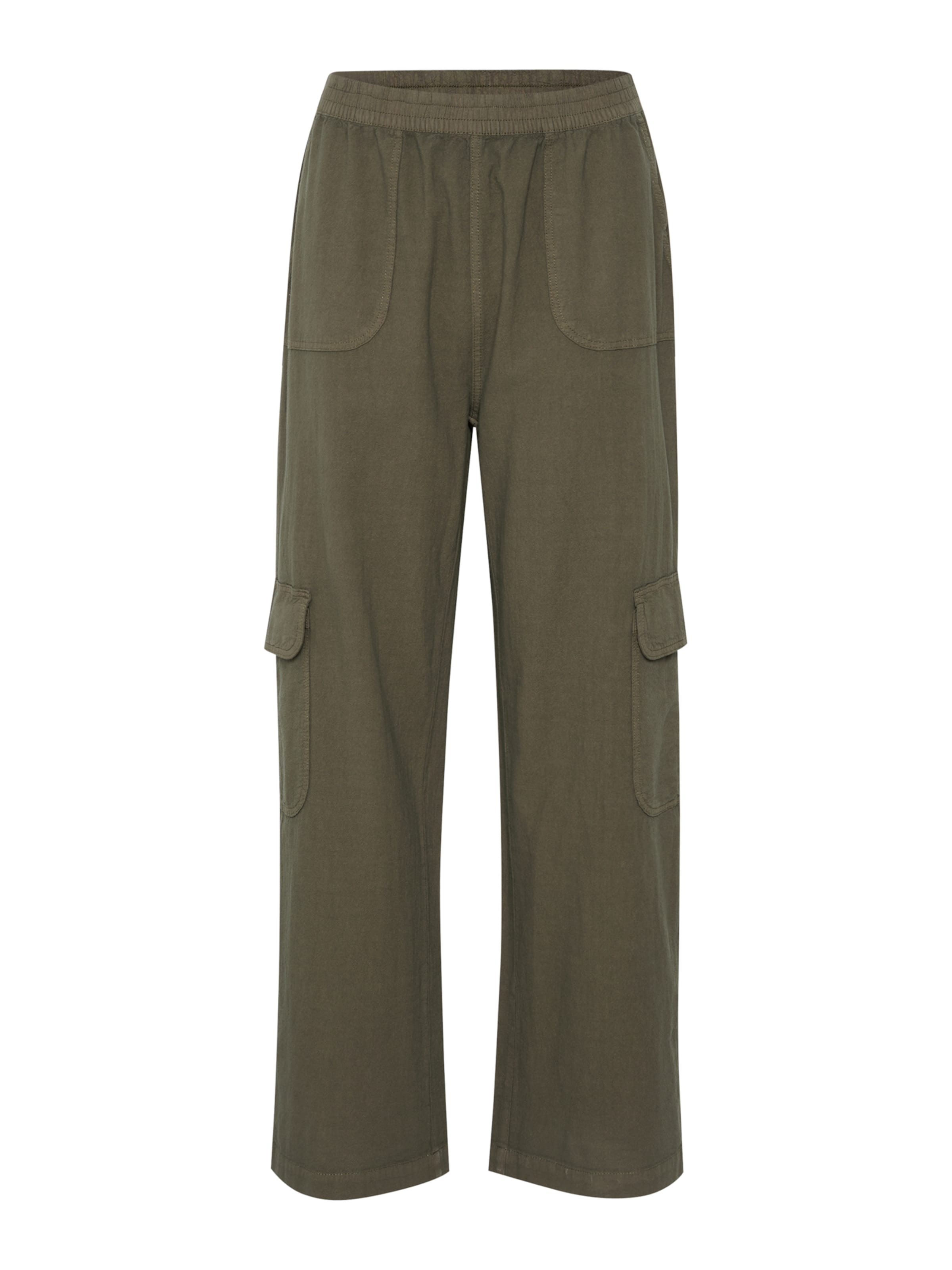 zaļš Kaffe Bikses 'Naya': no priekšpuses