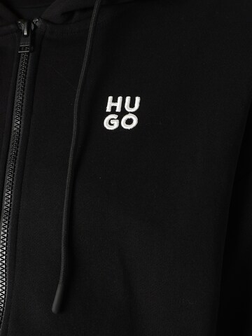 HUGO Sweatjacke 'Dalfine' in Schwarz