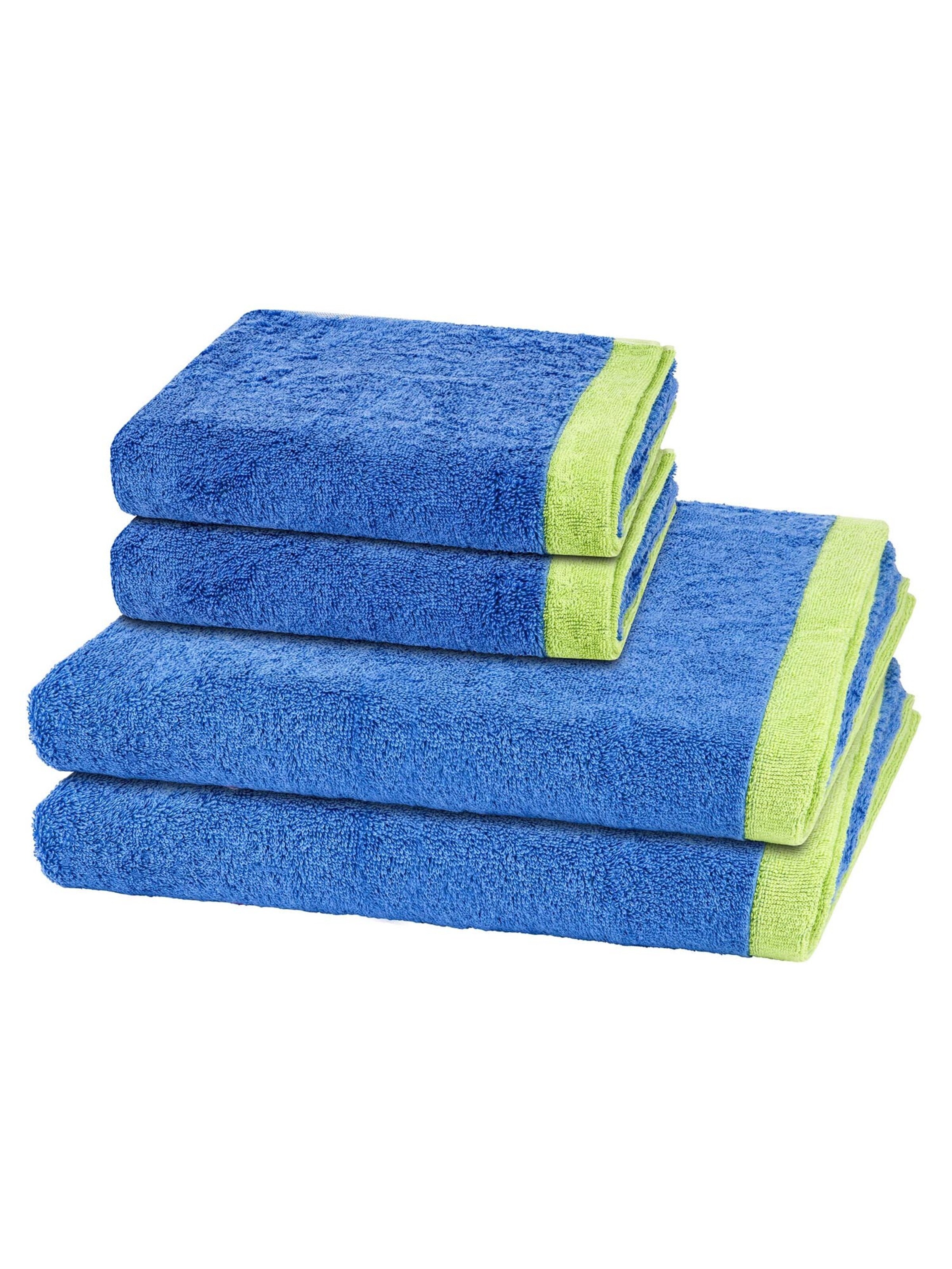 Cawö Towel 'Lifestyle Splash' in Blue: front