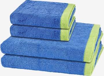 Cawö Towel 'Lifestyle Splash' in Blue: front