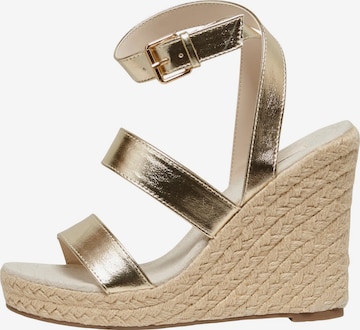 ONLY - Sandalias 'AMELIA' en oro: frente