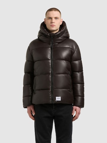 Veste d’hiver 'Coen2' khujo en marron : devant