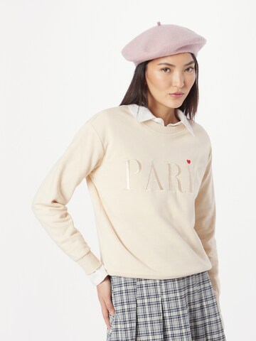 JDY - Sudadera 'Paris' en beige: frente