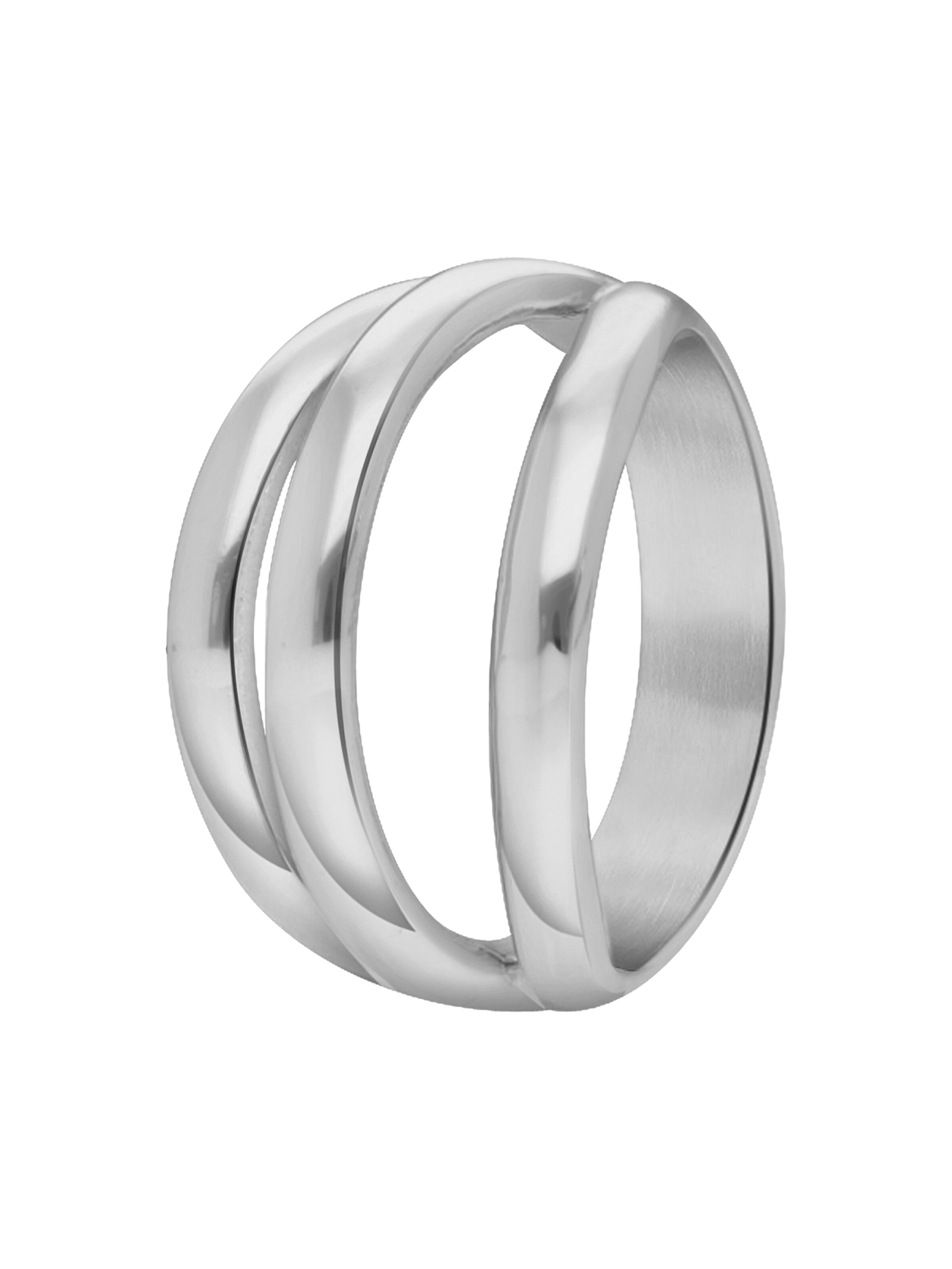 Lucardi Ring in Zilver: voorkant