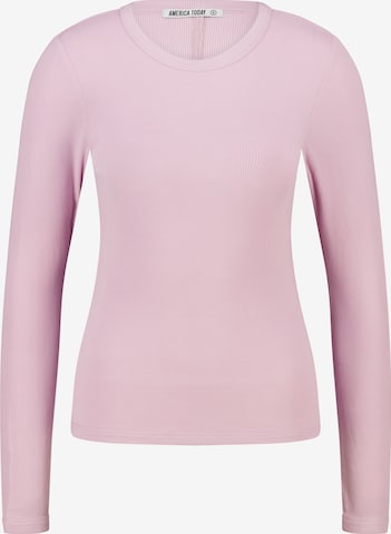 America Today Shirt in Roze: voorkant