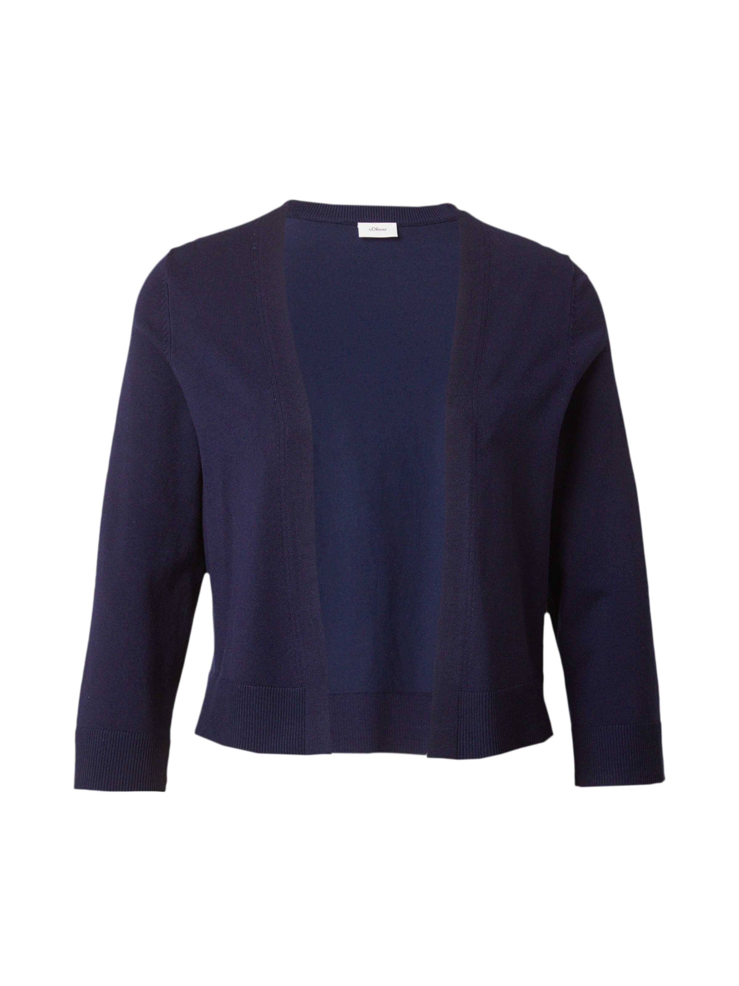 s.Oliver BLACK LABEL Gebreid vest in Blauw: voorkant