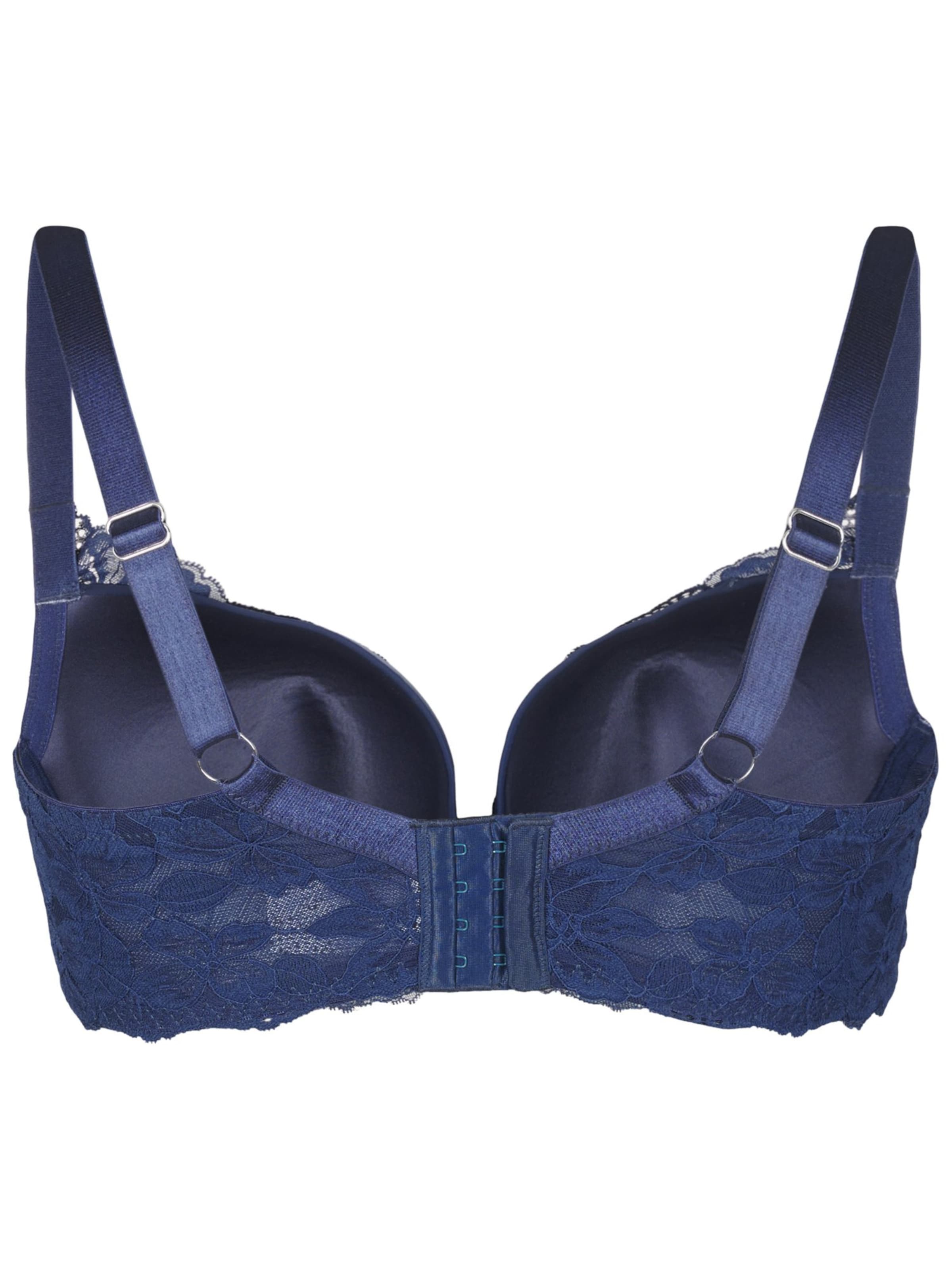 Devoted by Zizzi Bralette Bra 'Leva' in Blue