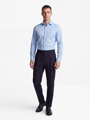 Vercate - Ajuste estrecho Camisa de negocios 'Twill' en azul