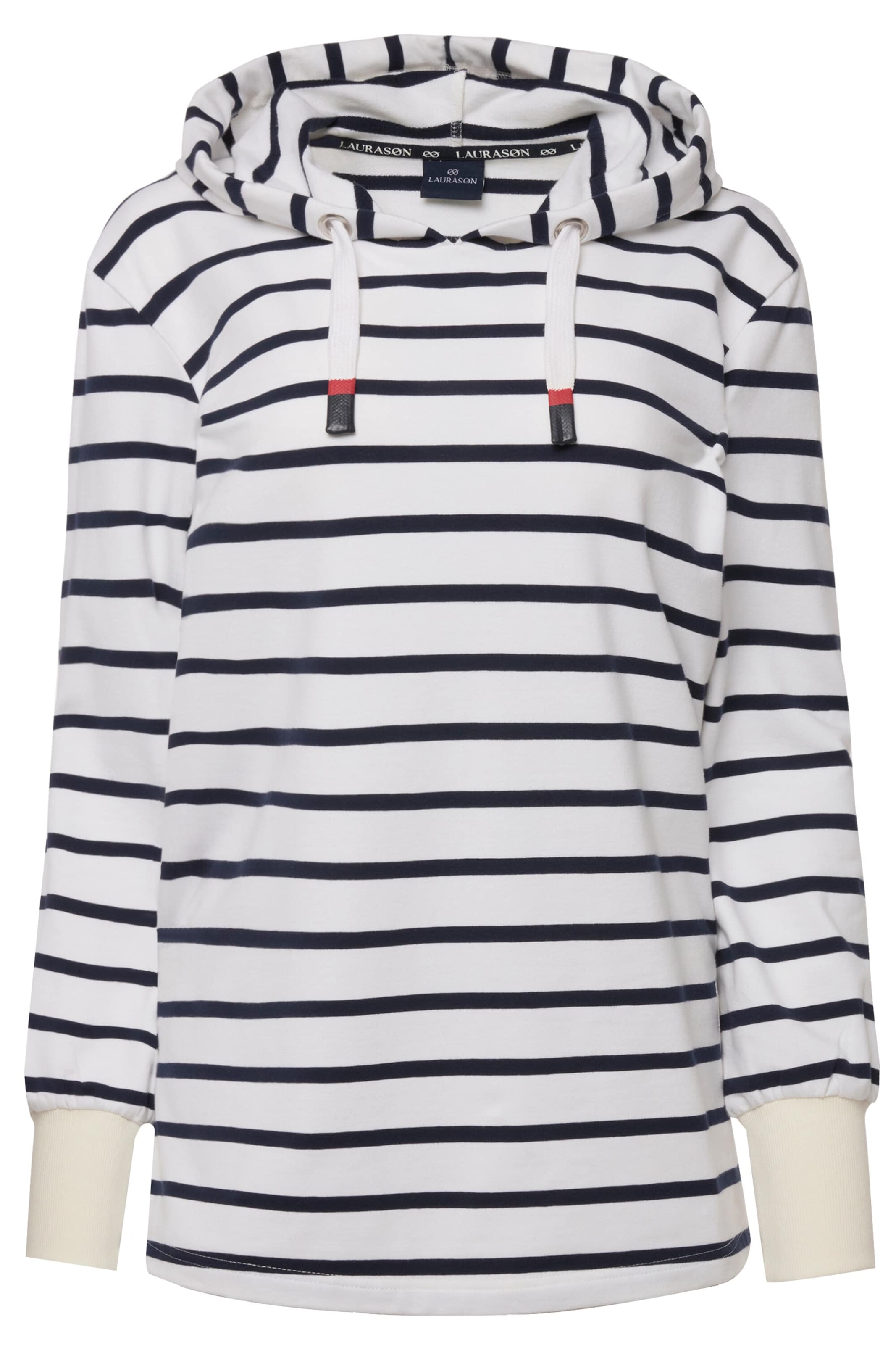 LAURASØN Sweatshirt in Weiß: Vorderseite