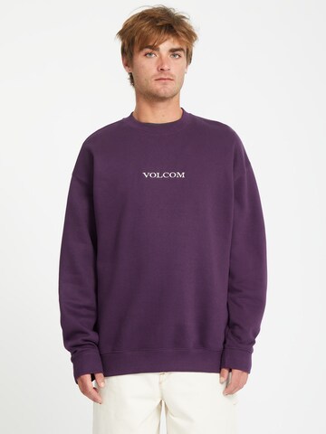 Volcom Sweatshirt in Purple: front