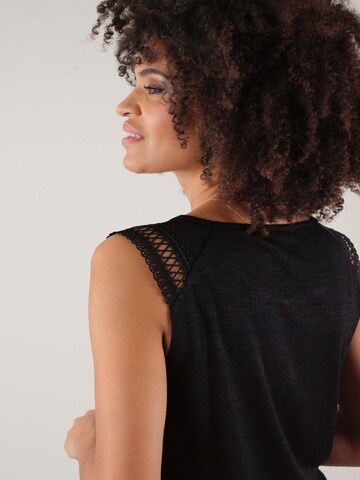 Haut 'Sally' Deeluxe en noir