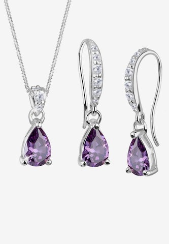 ELLI Jewelry Set in Purple: front